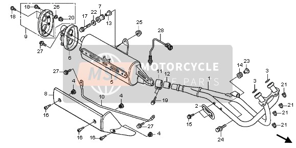 36531MEFD01, Sensore Ossigeno, Honda, 1